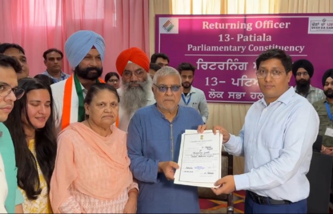 Dr. Dharamvir Gandhi captured the Patiala seat, defeating Dr. Balbir